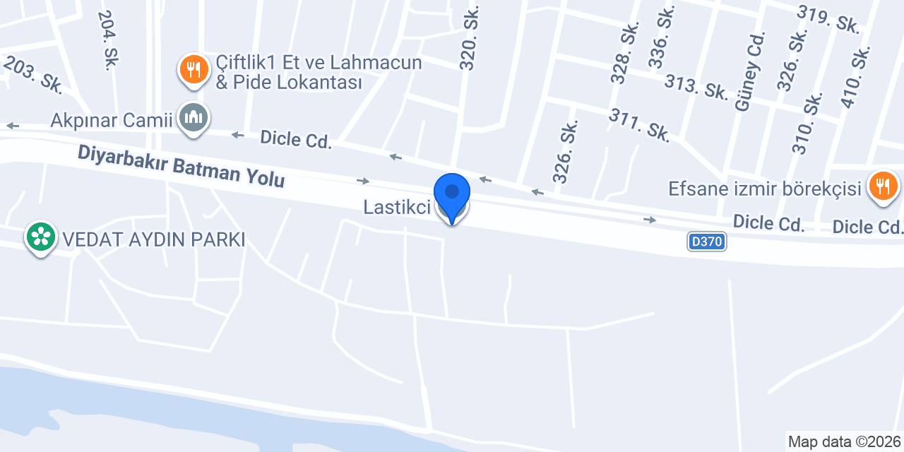 Lastikci konumu