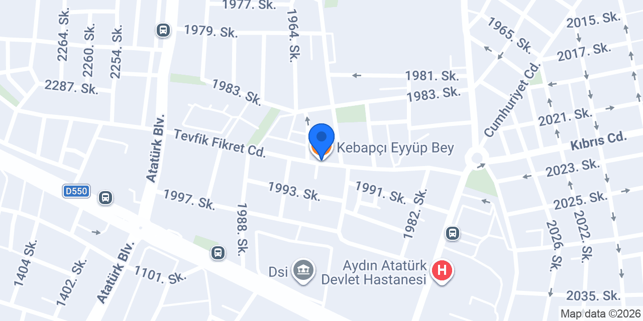 Kebapçı Eyyüp Bey konumu