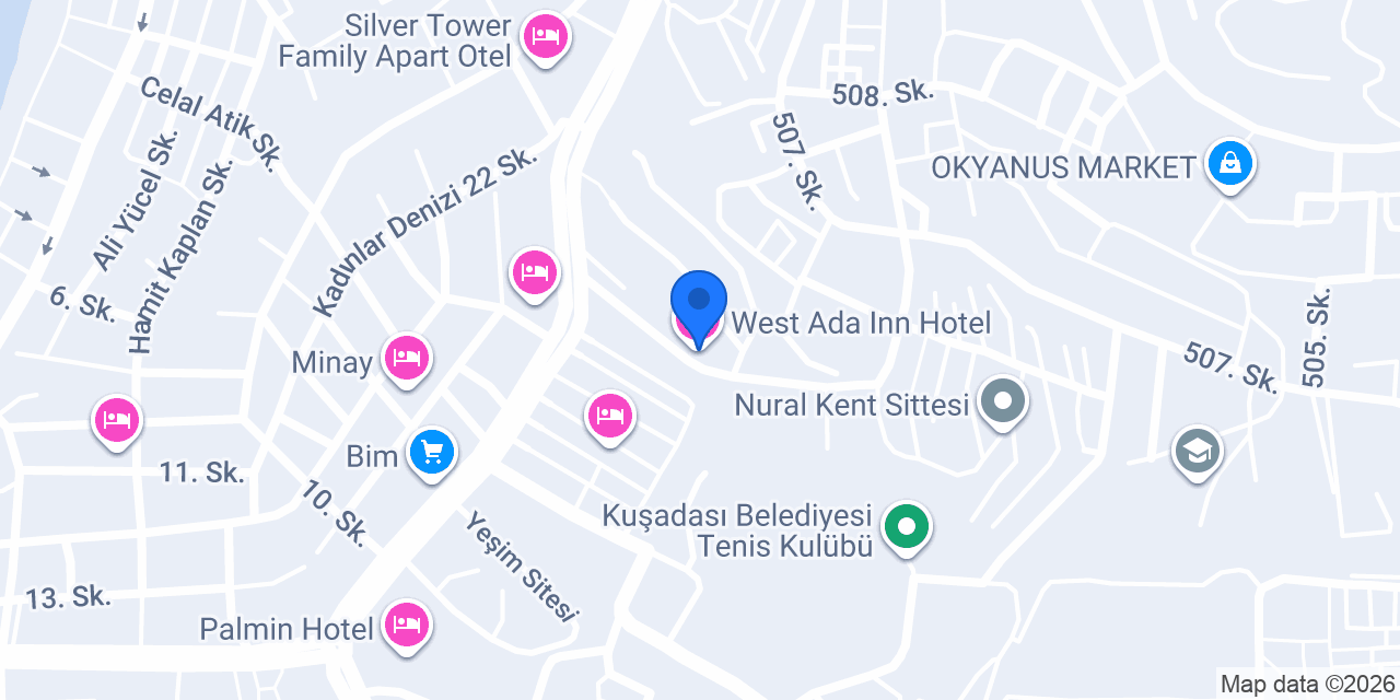 West Ada Inn Hotel konumu