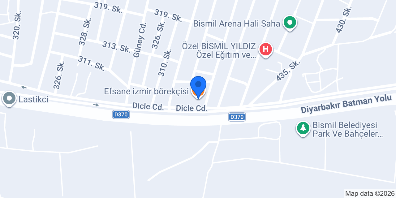 Efsane izmir börekçisi konumu