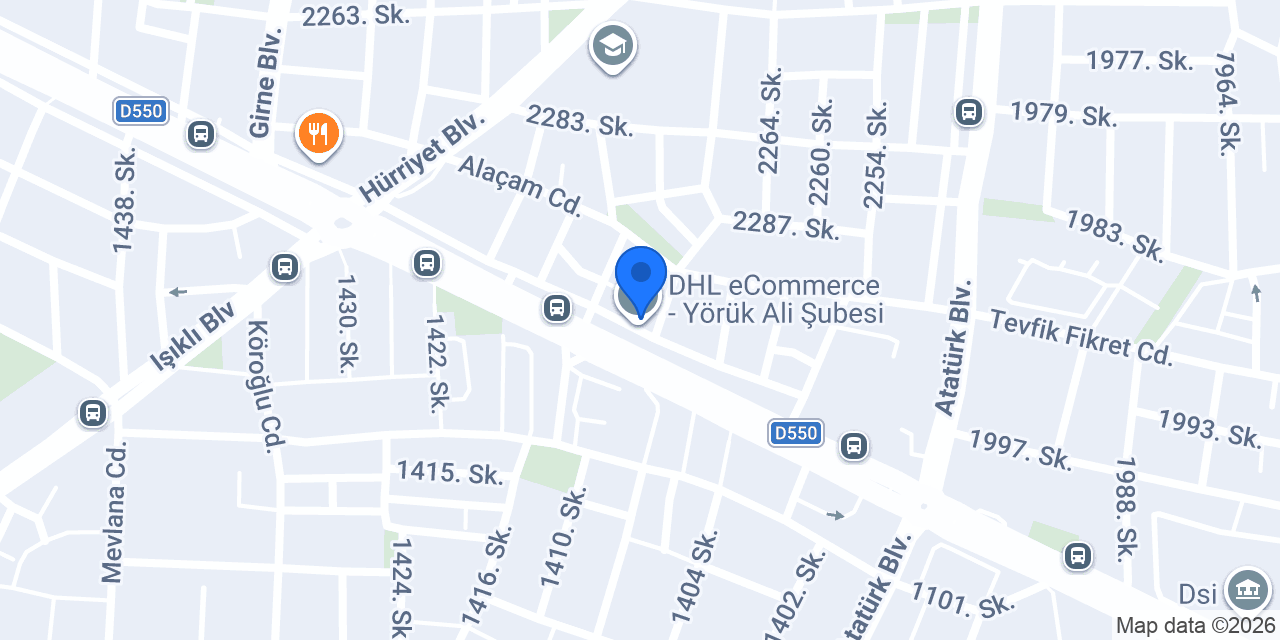 DHL eCommerce - Yörük Ali Şubesi konumu