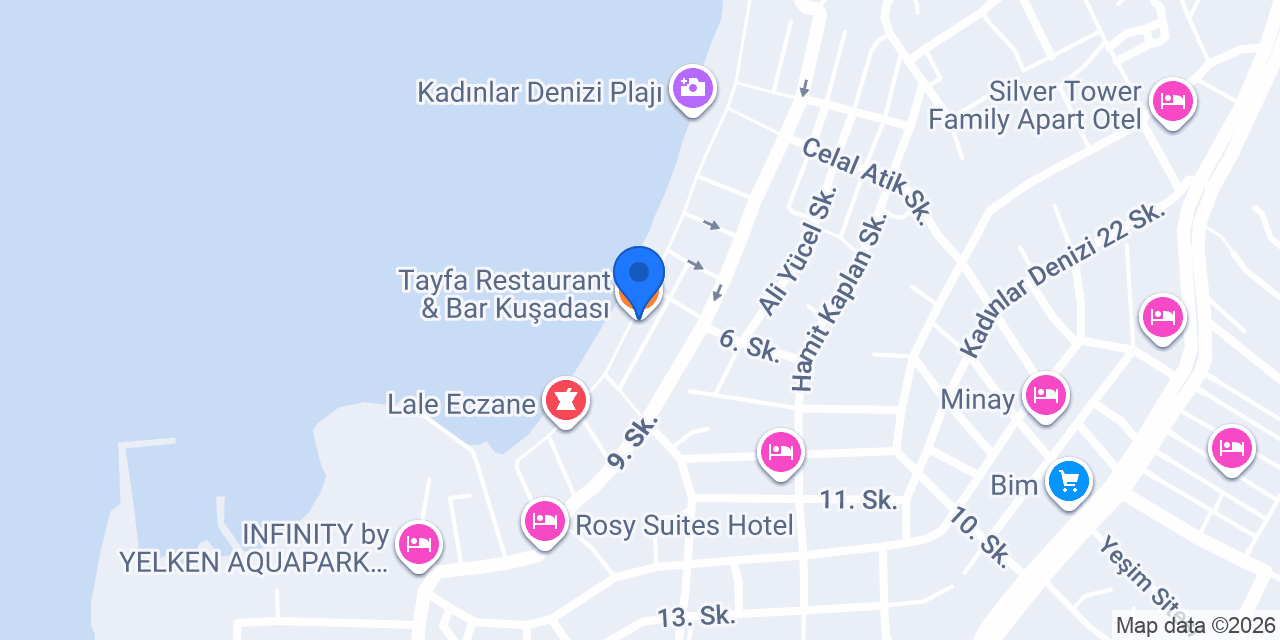 Tayfa Restaurant & Bar Kuşadası konumu