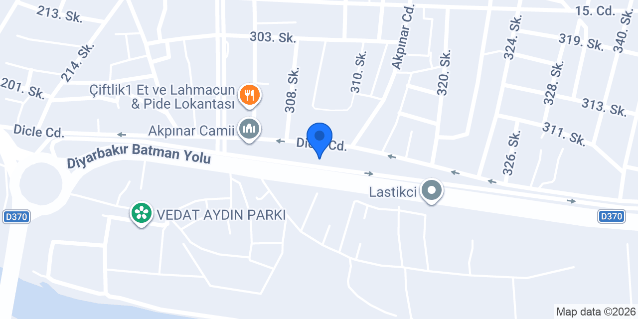 Aras Kargo Bismil Şubesi konumu