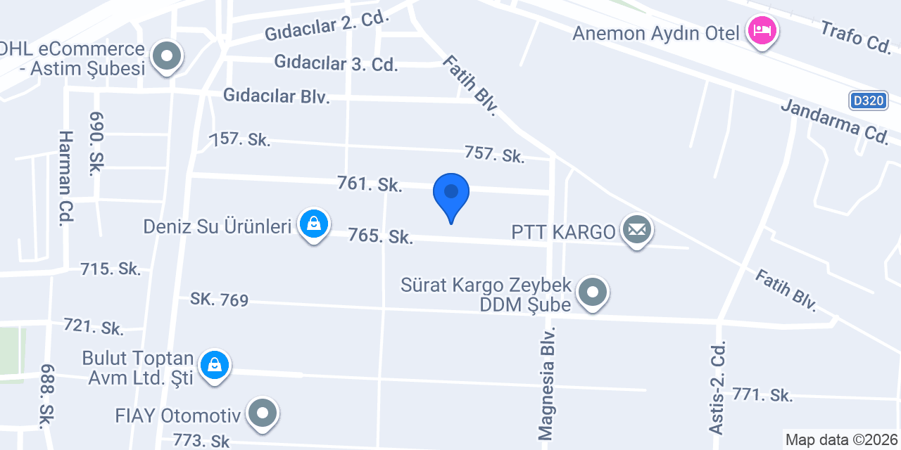 KRC Elektro Market Aydın Şubesi konumu