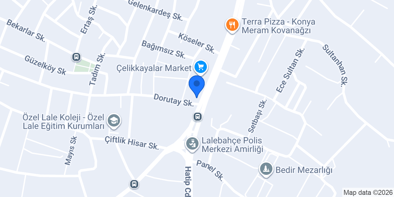 Özkan Etli Ekmek konumu