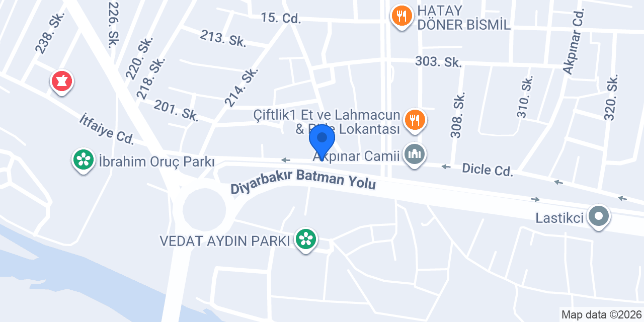 Balcılar İnşaat Bismil konumu