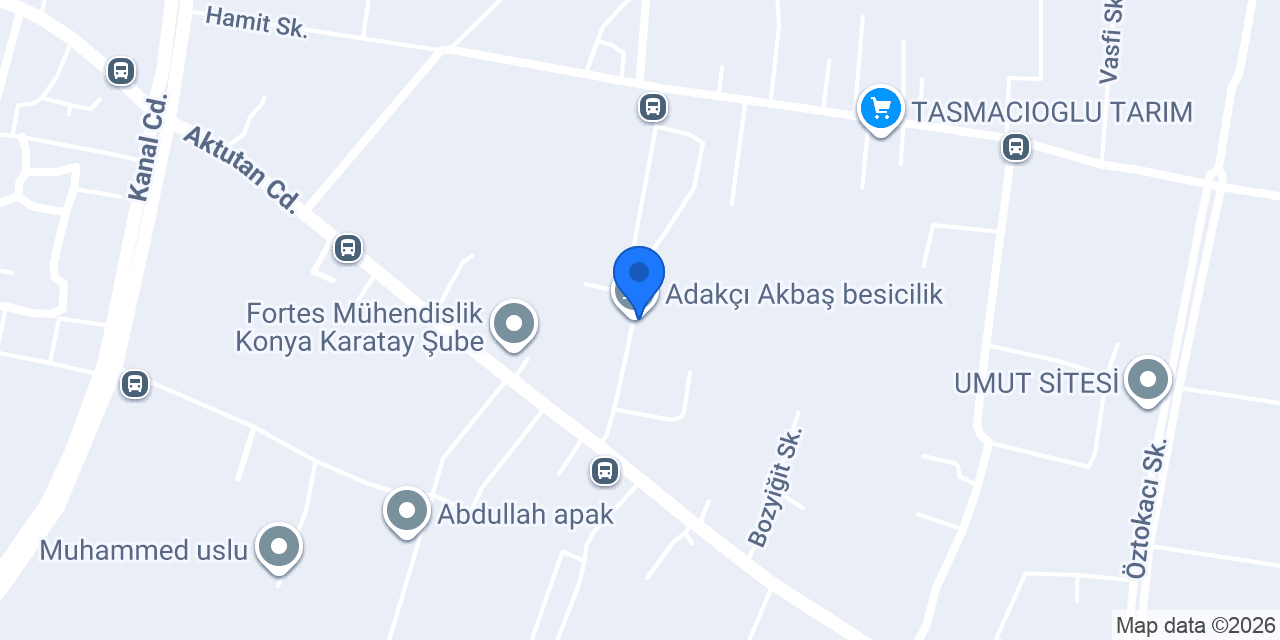 Adakçı Akbaş besicilik konumu