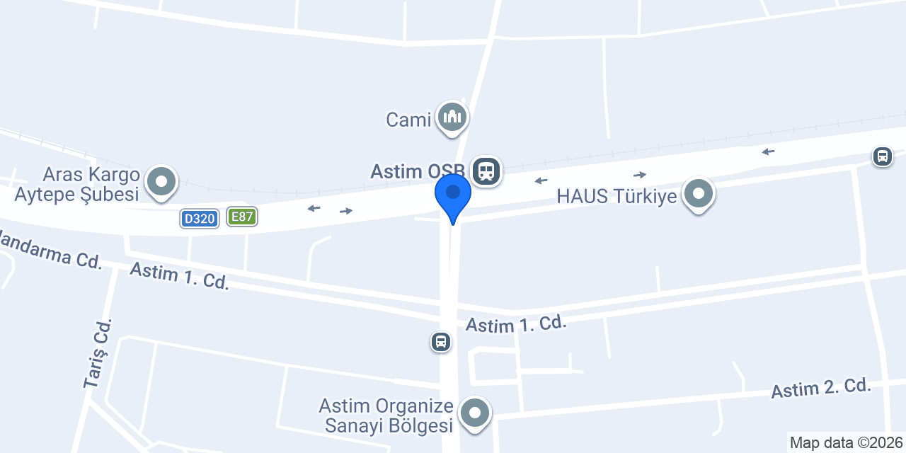 Öz Usta Karasör Sanayi konumu
