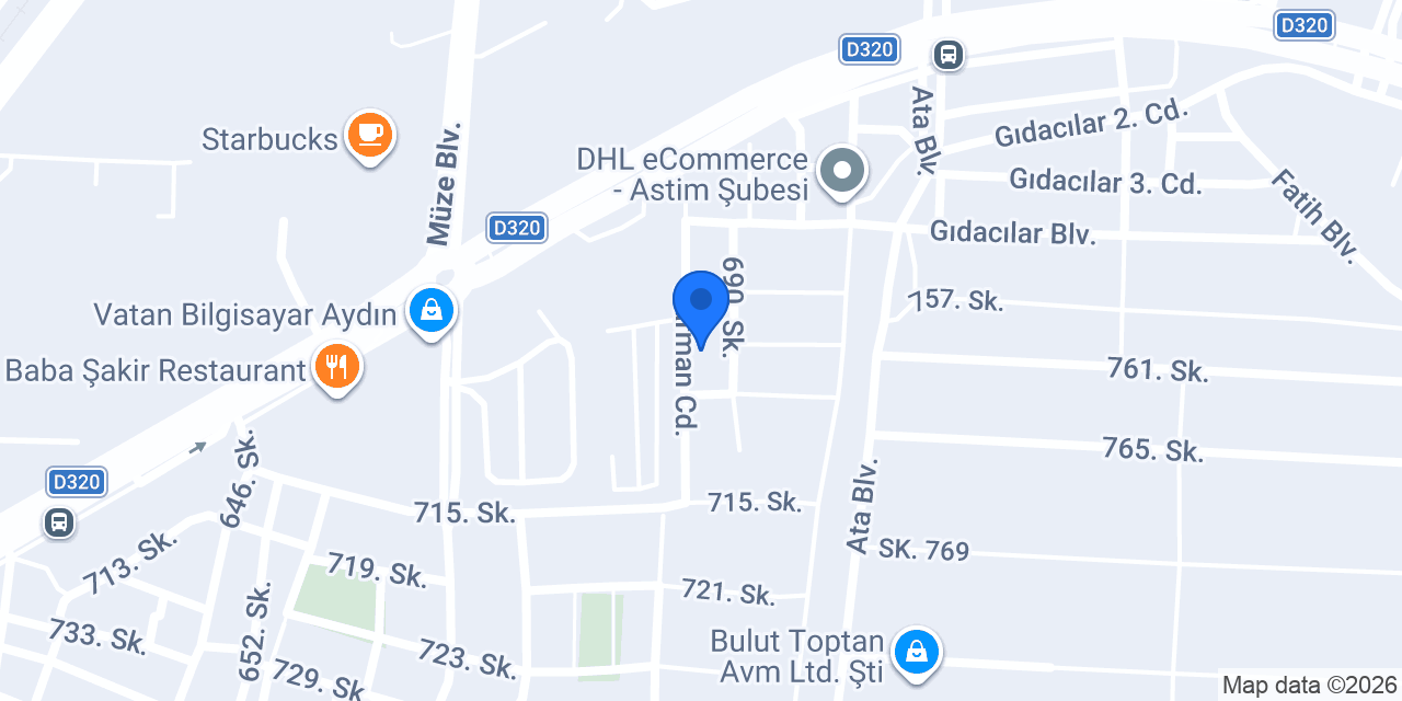 Karakılıç Tente ve Branda konumu