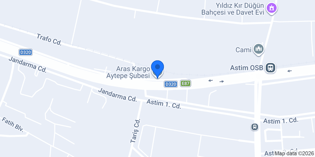 Aras Kargo Aytepe Şubesi konumu