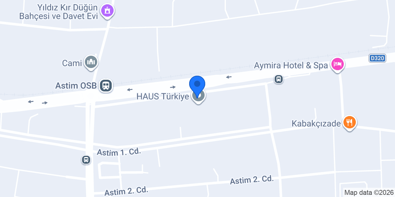 HAUS Yapı San. Ve Tic. A.Ş. konumu