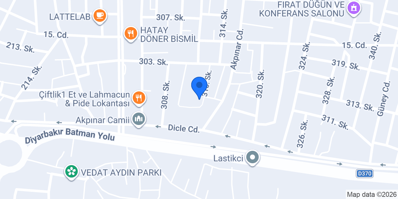 Bismil İmam Hatip Ortaokulu konumu