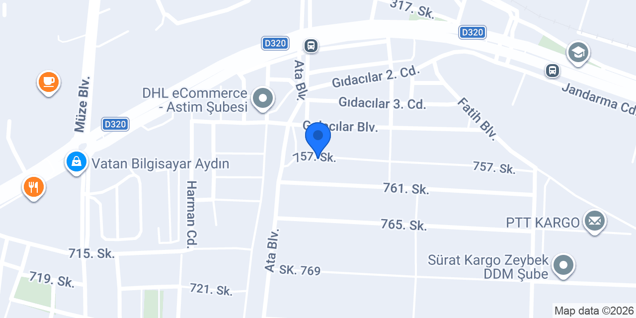 Turkuaz Toptan Ambalaj Temizlik konumu