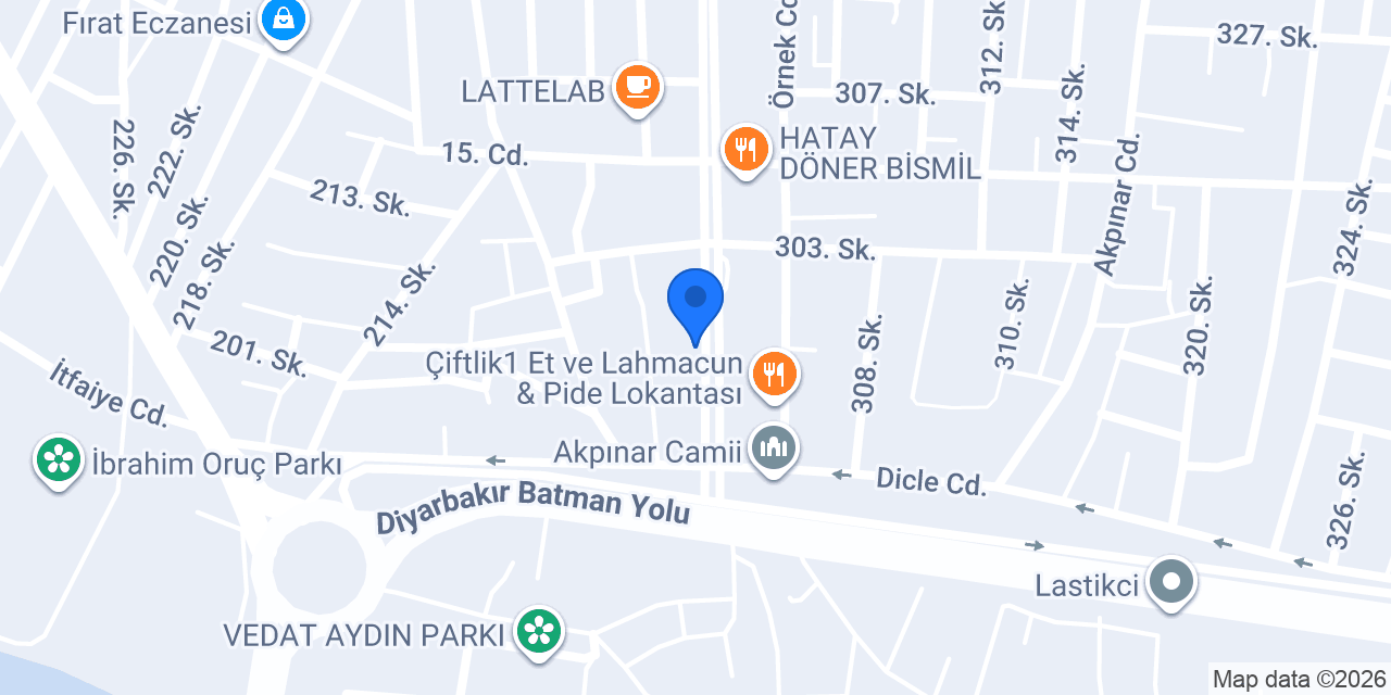 TÜGVA BİSMİL konumu