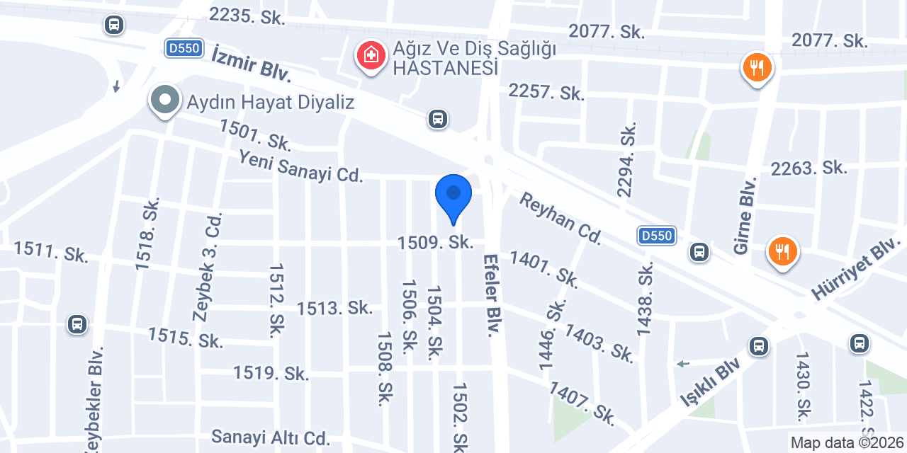 Akgül Mobilya konumu
