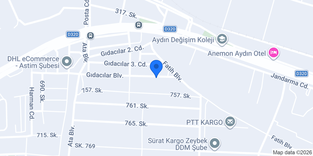 ATİLLA İNŞAAT MÜHENDİSLİK & YAPI MALZEMELERİ konumu