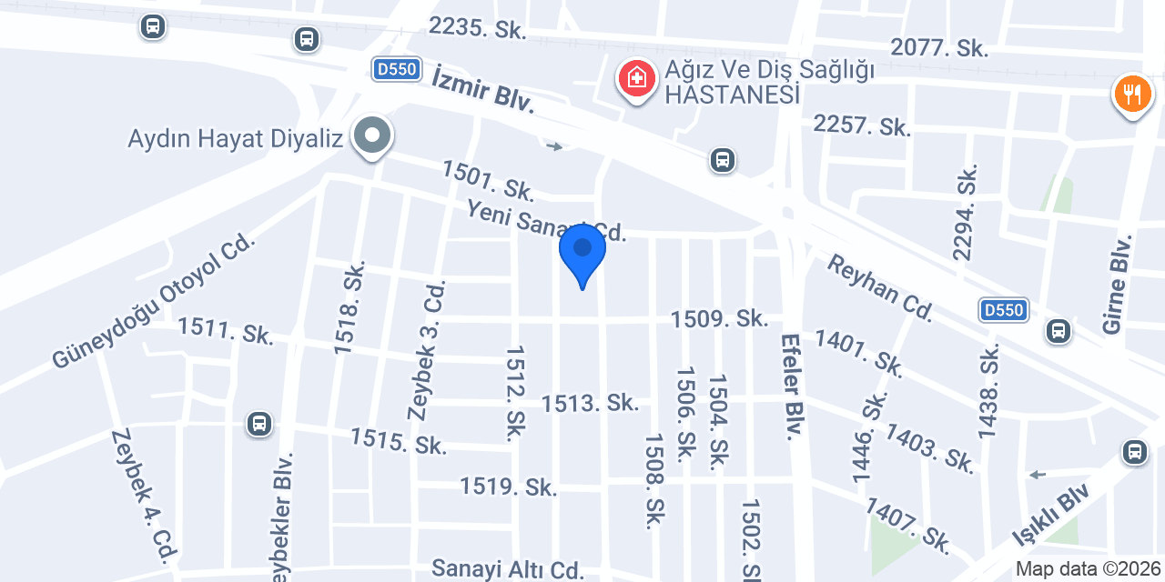 ARAS OPEL AYDIN konumu