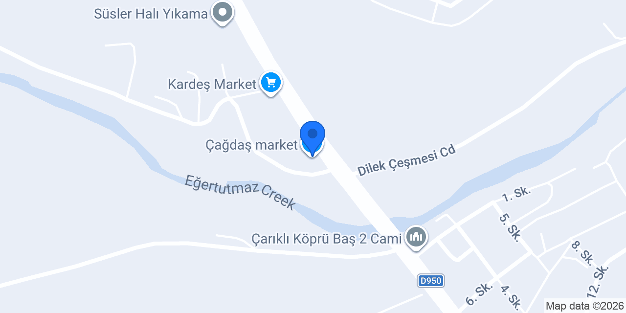 Çağdaş market konumu