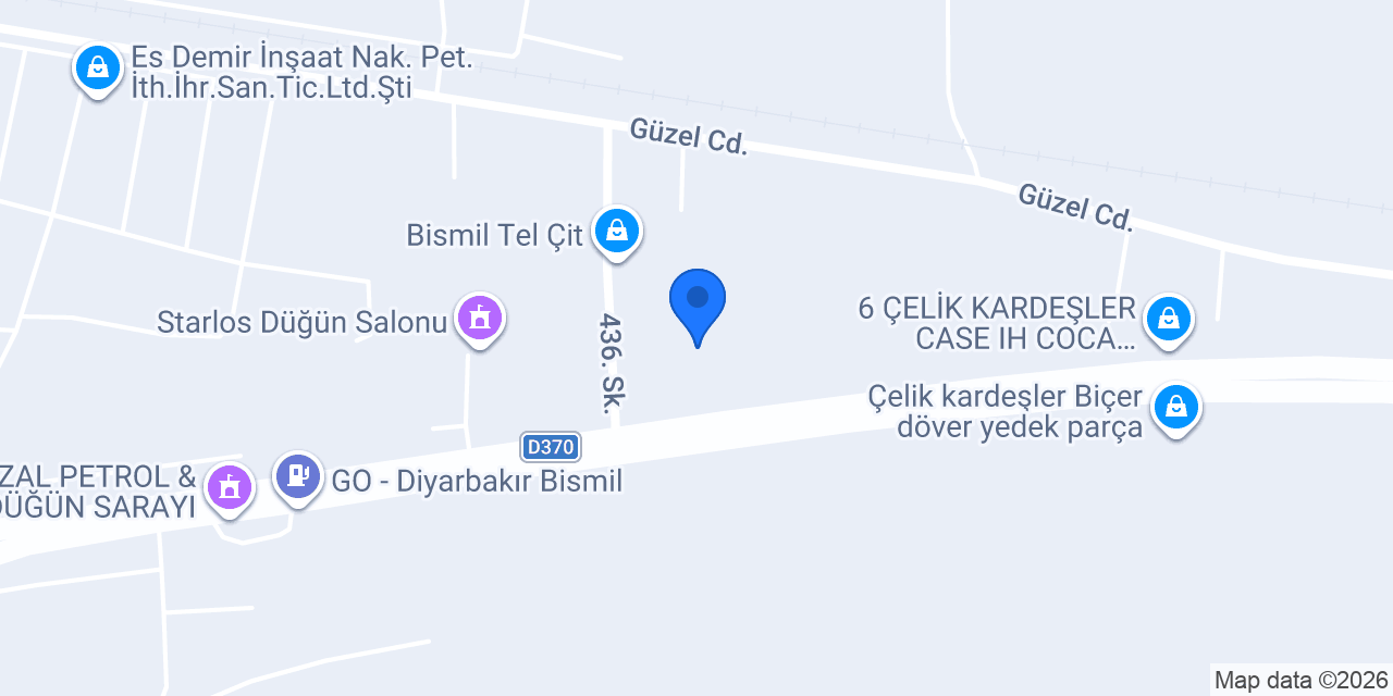 BİSMİL HAZIR BETON konumu