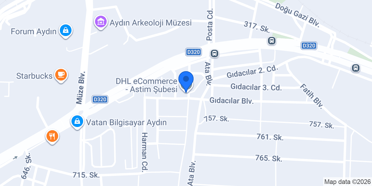 DHL eCommerce - Astim Şubesi konumu