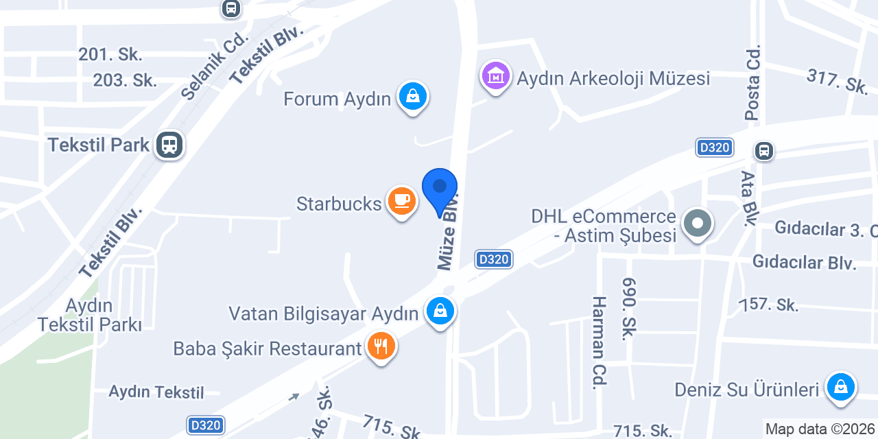 Altınbaş Forum Aydın AVM konumu
