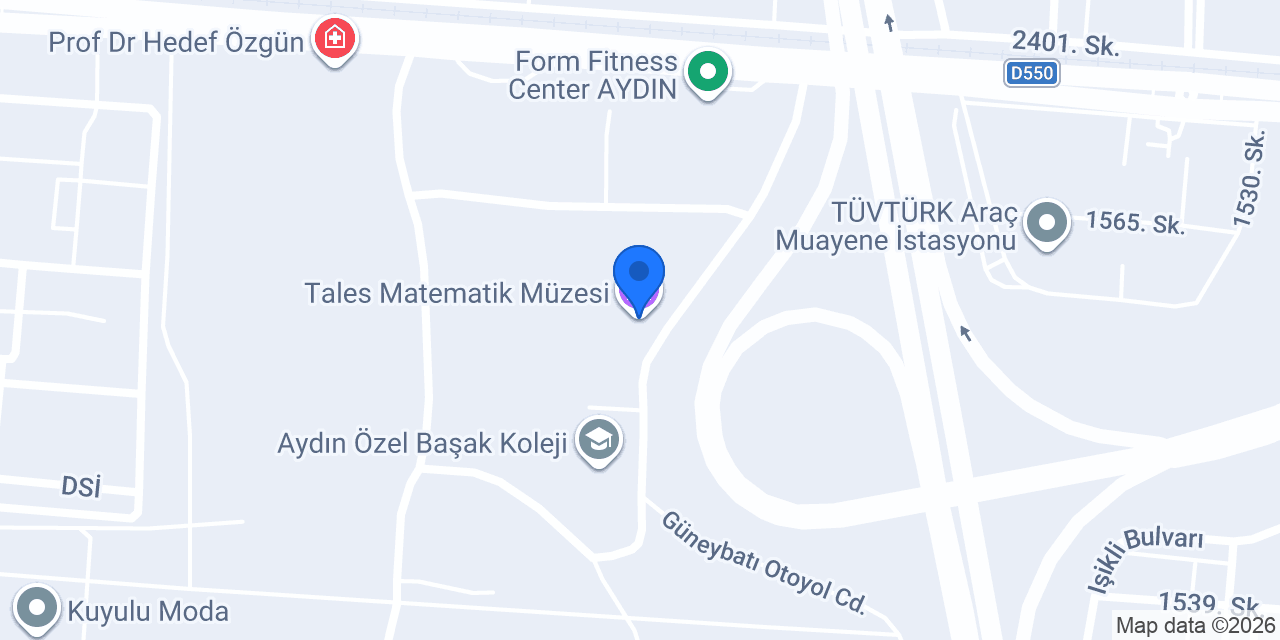 Tales Matematik Müzesi konumu