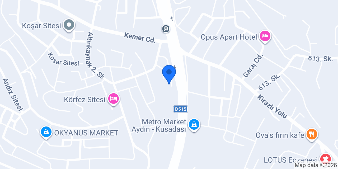 Kuşadası Site Yönetim konumu