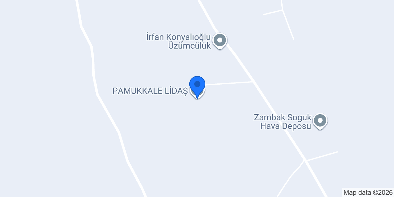 PAMUKKALE LİDAŞ konumu