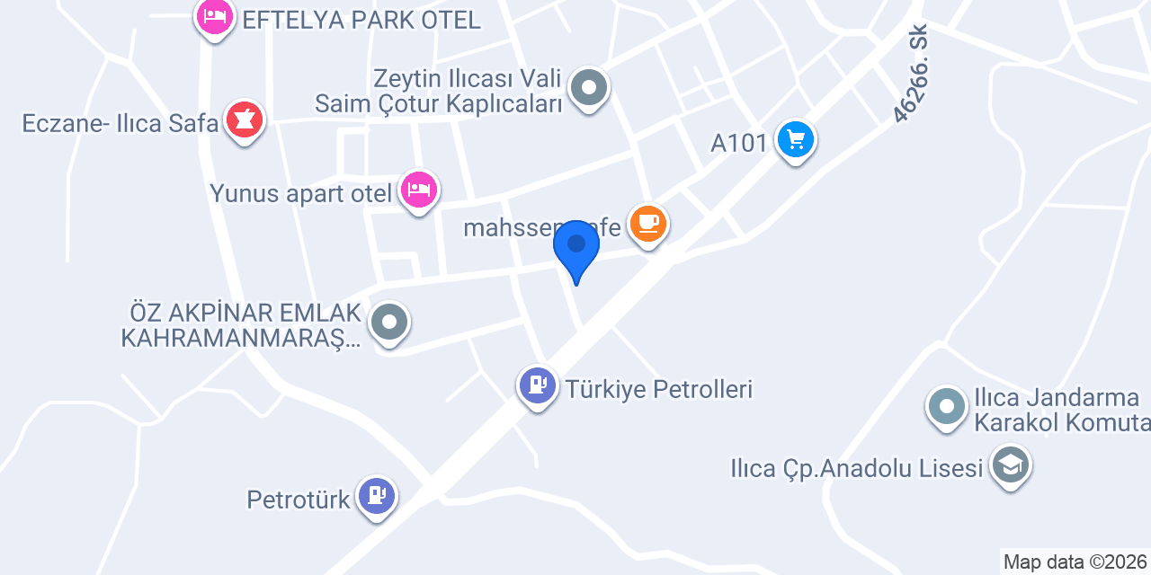 ILICA BALCILAR OTEL konumu