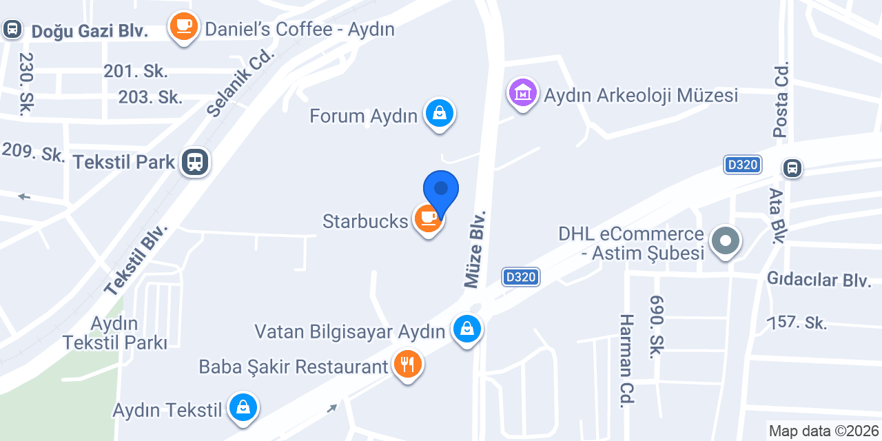 Kahve Dünyası - Forum Aydın konumu