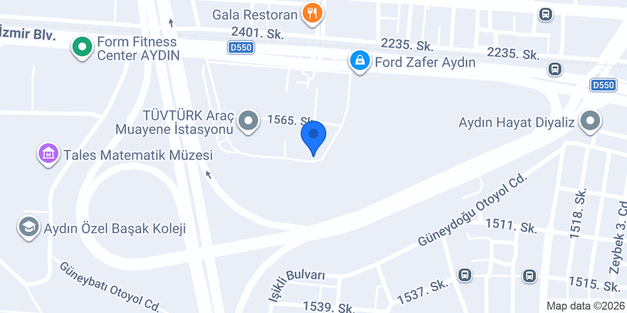 Askon Aydın Şubesi konumu