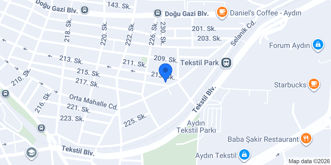 Aydın Web Tasarım konumu