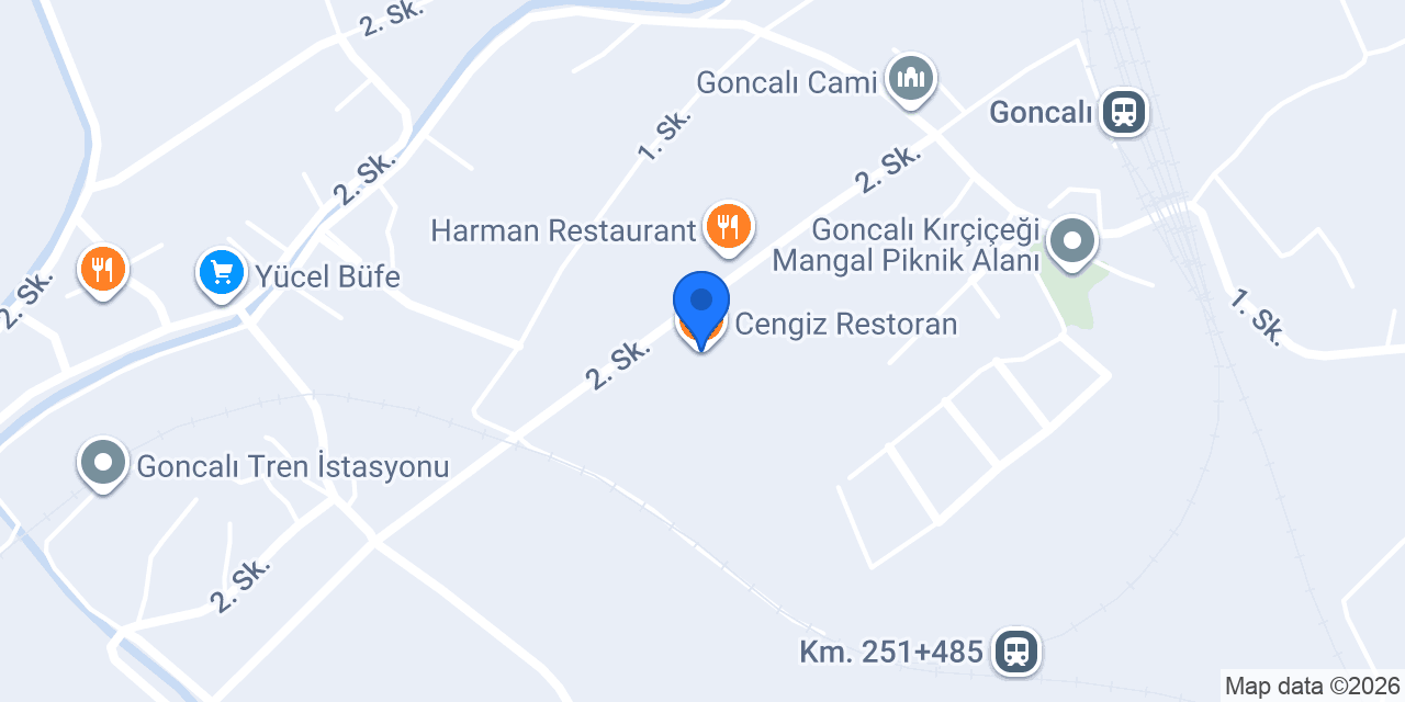 Cengiz Restoran konumu
