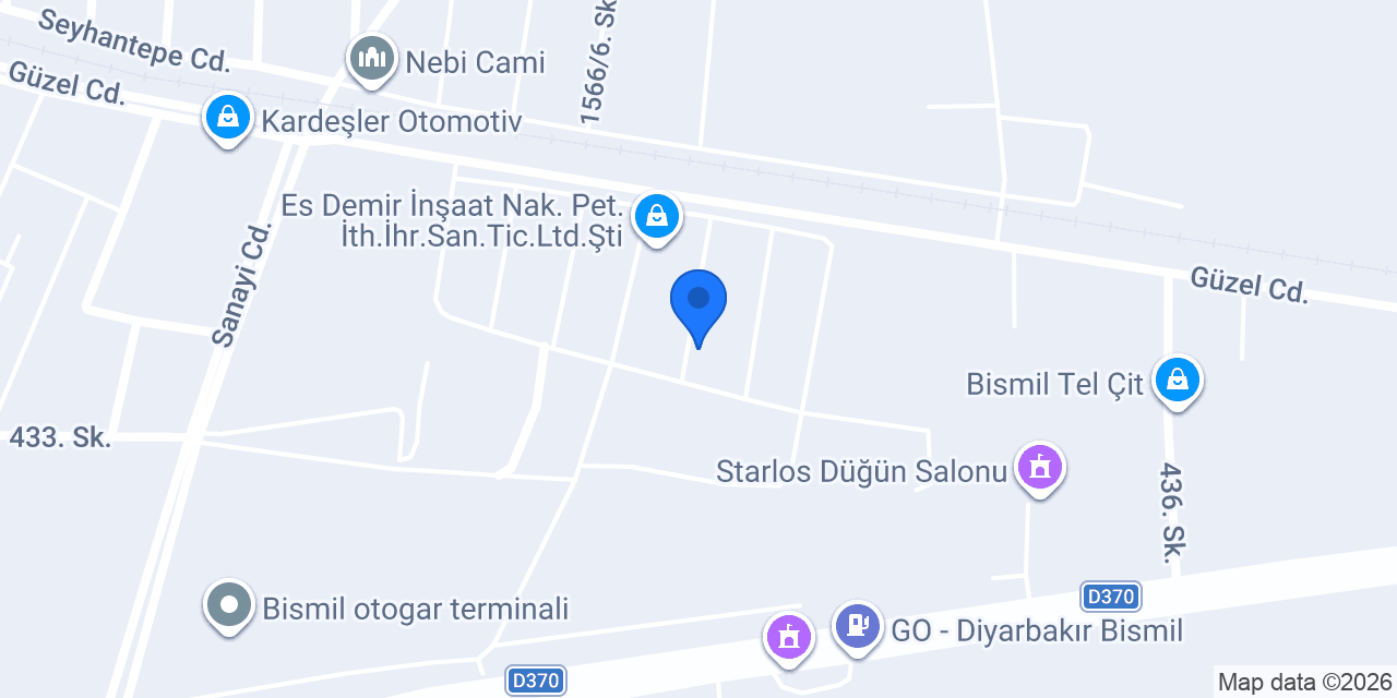 Bismil çekici konumu