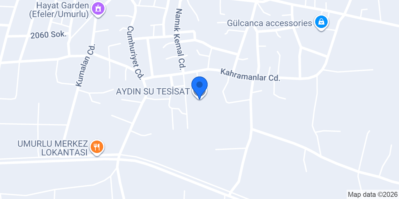 AYDIN SU TESİSAT konumu