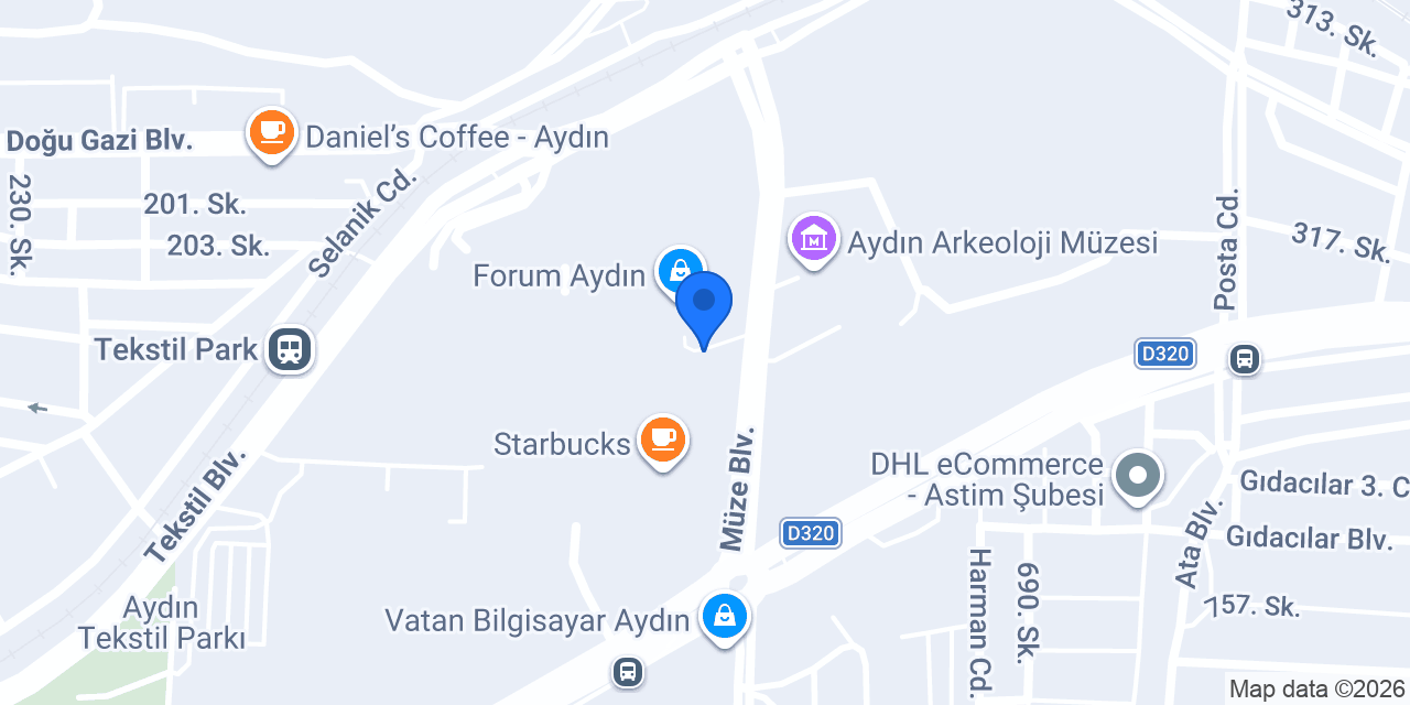 Kontrbus Coffee Express Forum Aydın konumu