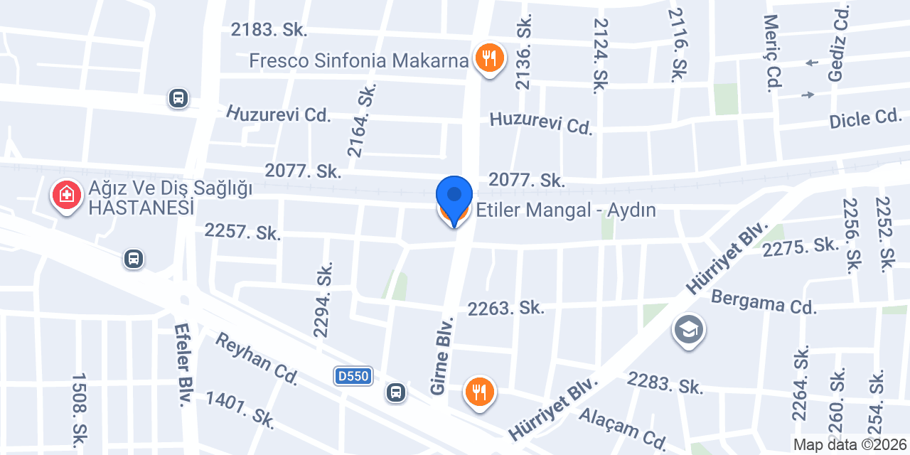 Etiler Mangal - Aydın konumu