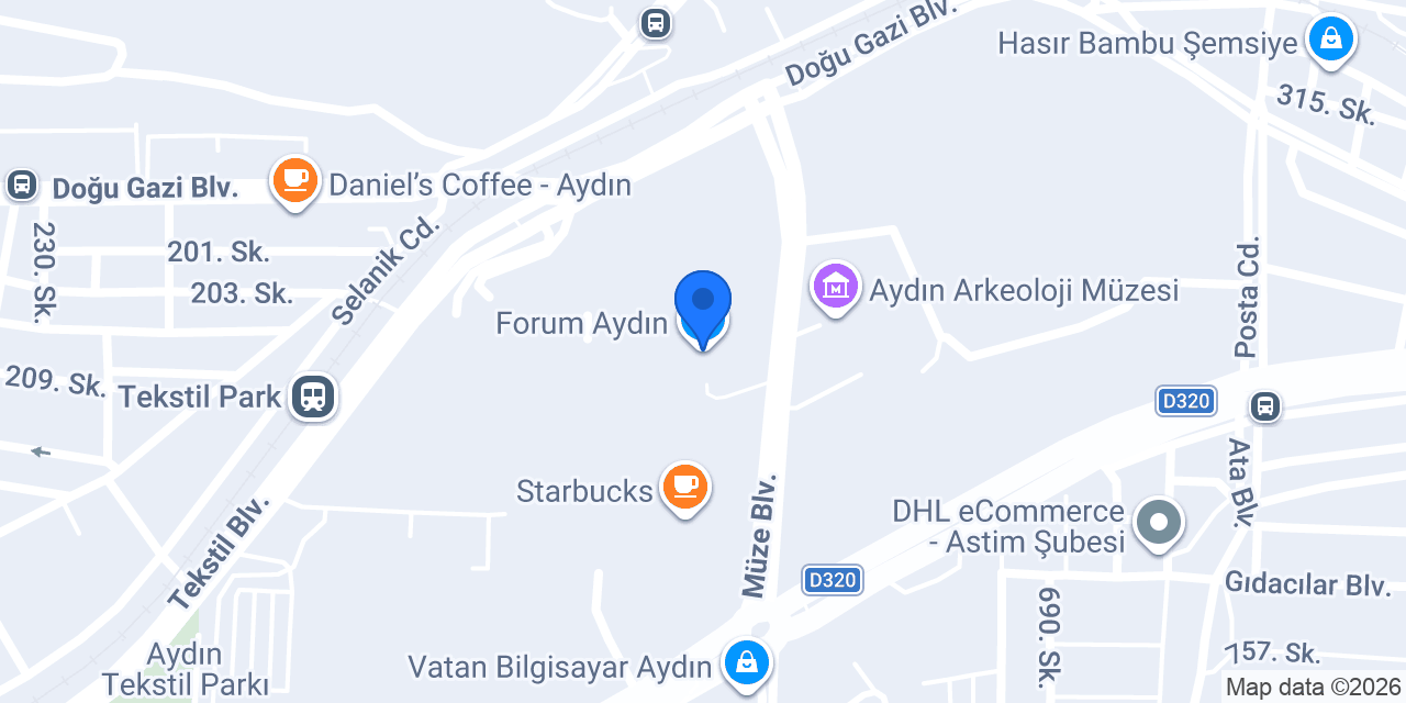 Forum Aydın konumu