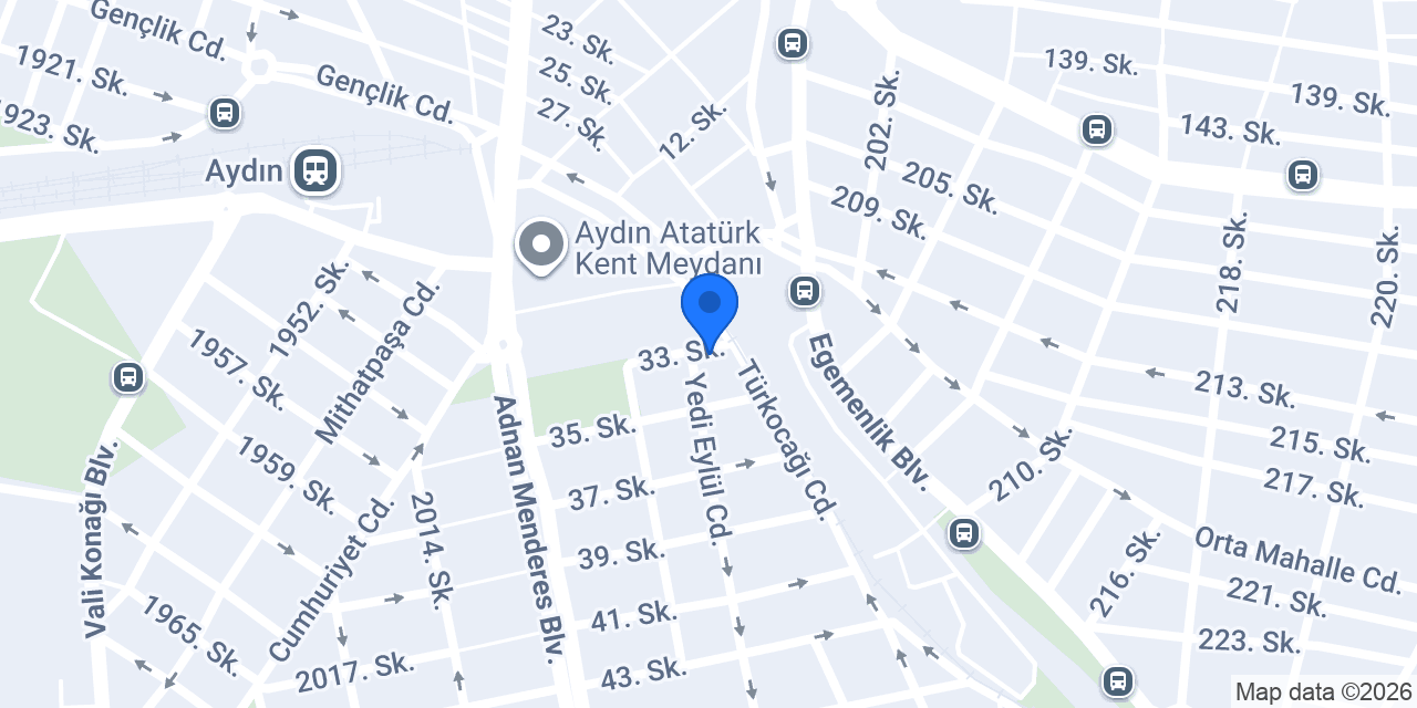 Vakıf Katılım Aydın Şubesi konumu