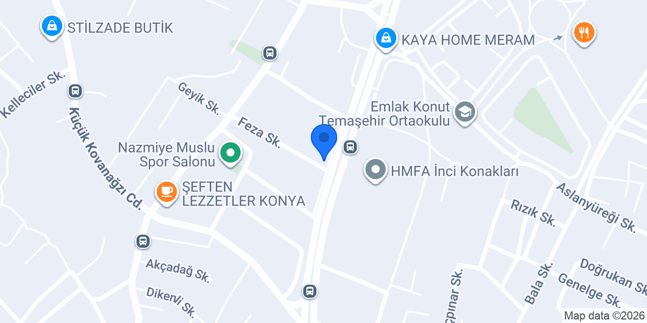 Meram Konsept Akademi konumu