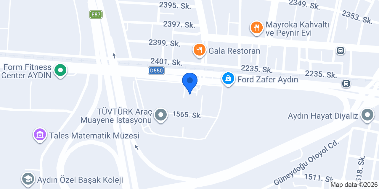 Poyraz auto clup konumu