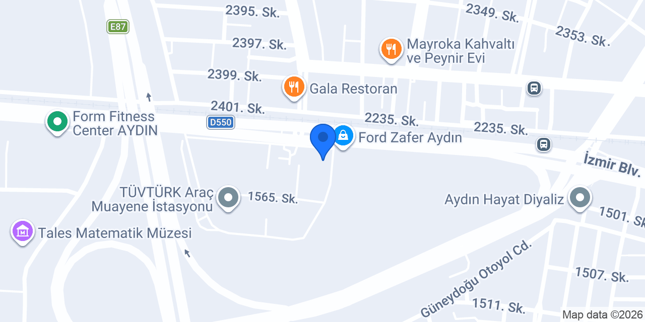 Dtm Outlet Aydın konumu