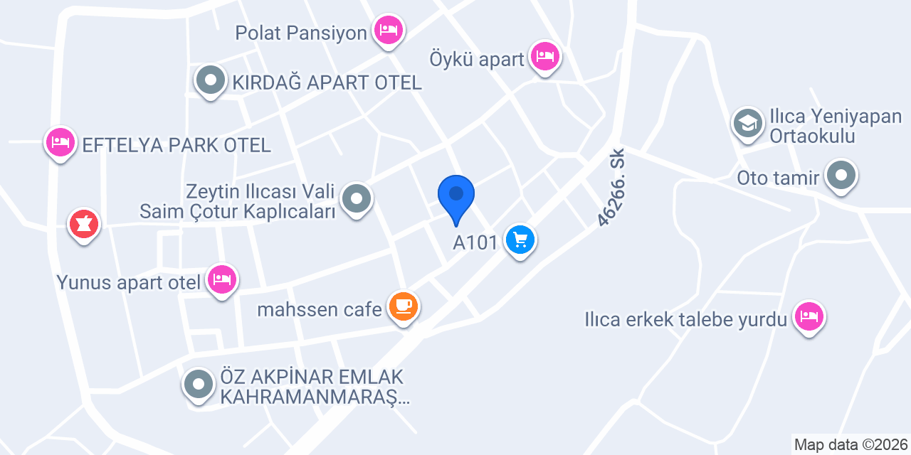 Avcı Apart Otel konumu