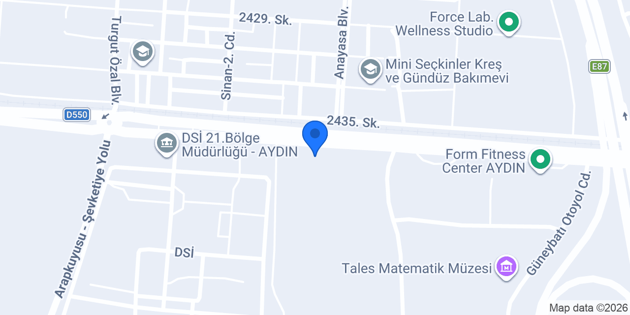 Sina Yapı Malzemeleri konumu