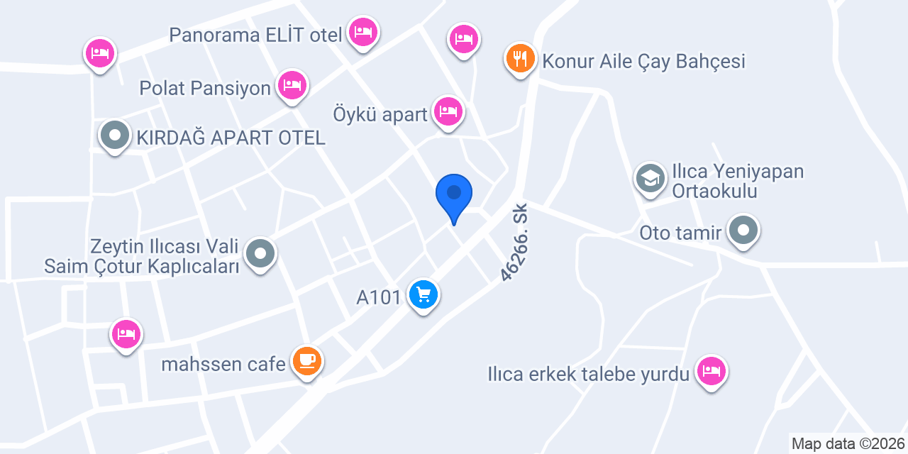 Bozova otel ılıca konumu