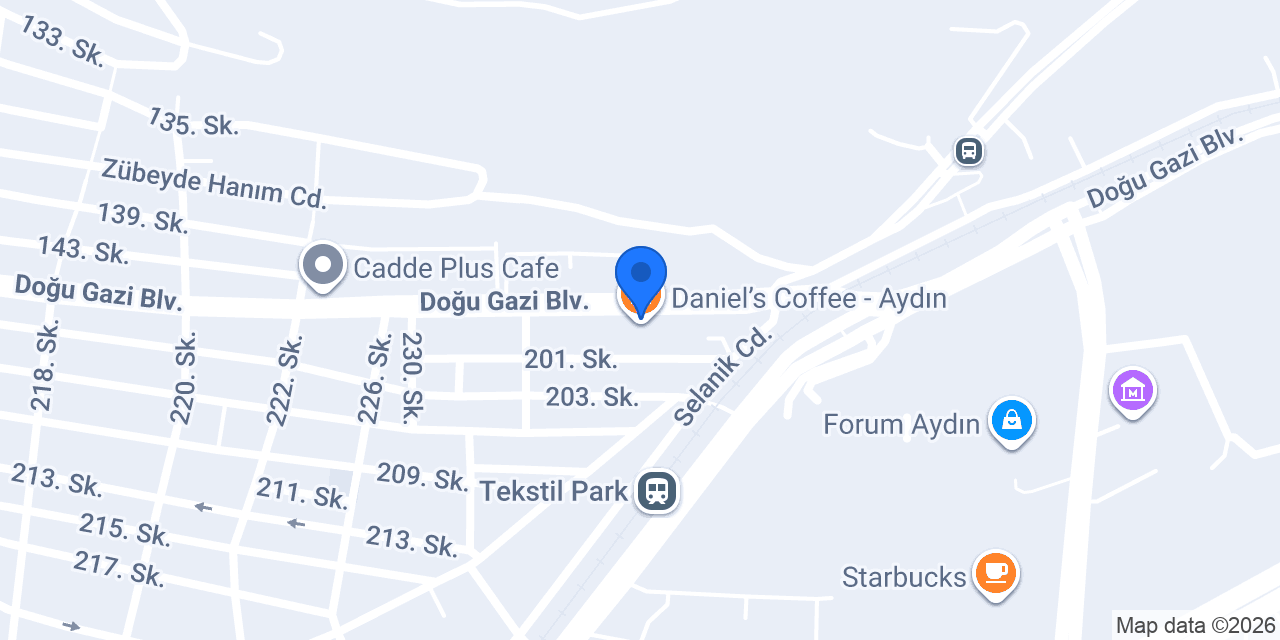 Daniel’s Coffee - Aydın konumu