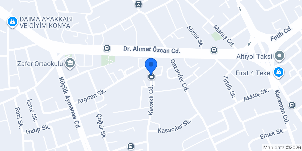 A.özcan Altıyol taksi konumu