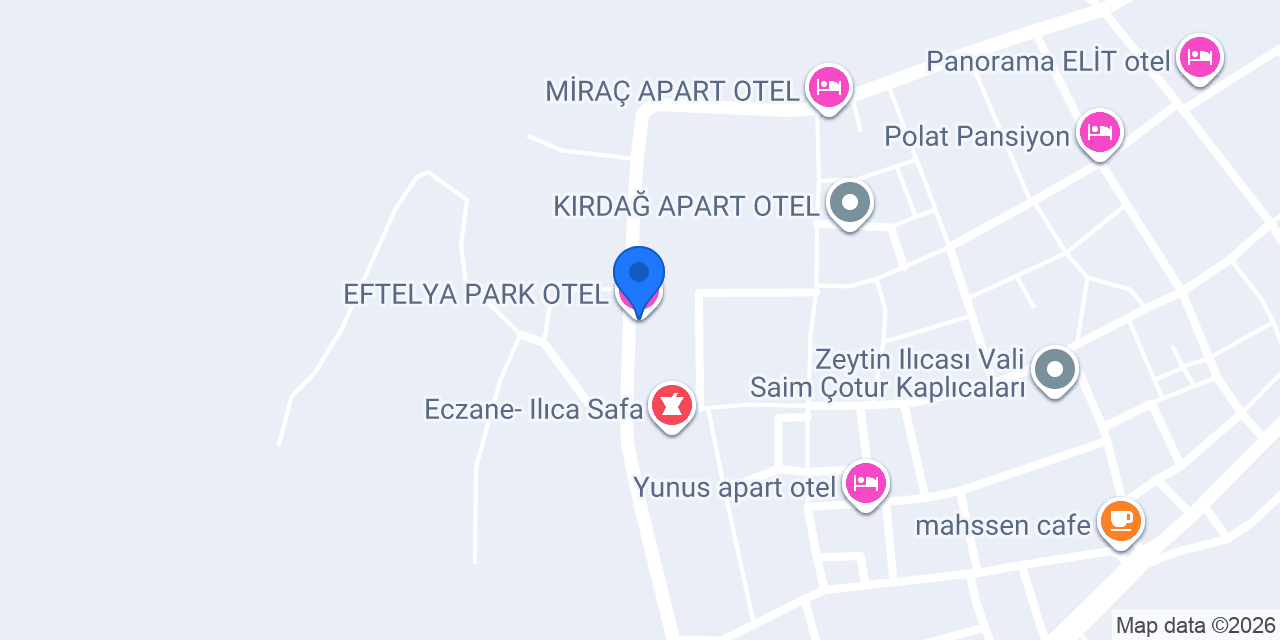 EFTELYA PARK OTEL konumu