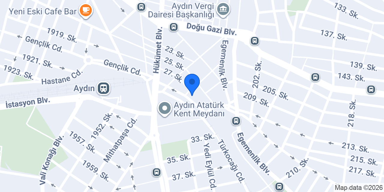 Şekerbank Aydın Şubesi konumu
