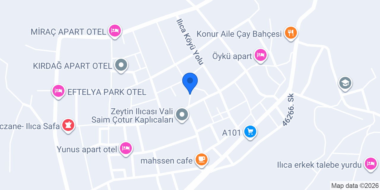 Ilıca İlköğretim Okulu konumu